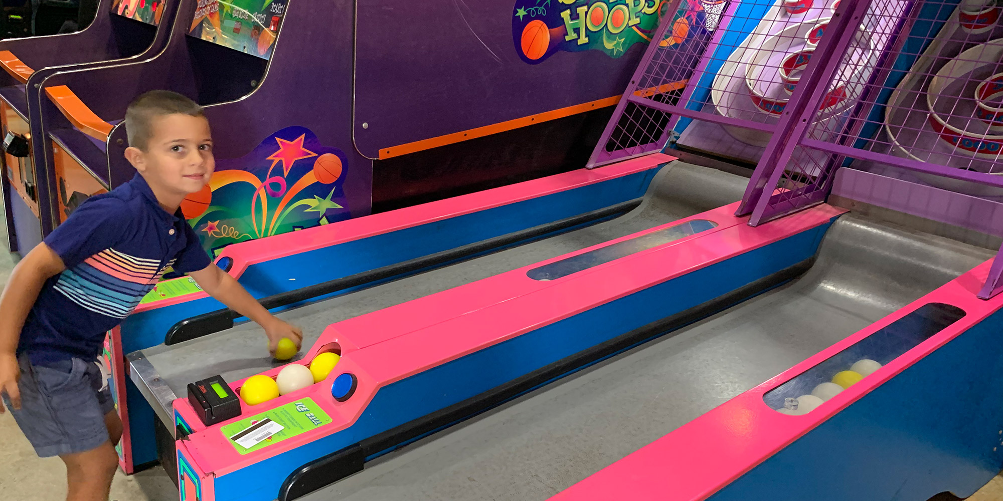 Kid Playing at Family Fun Center