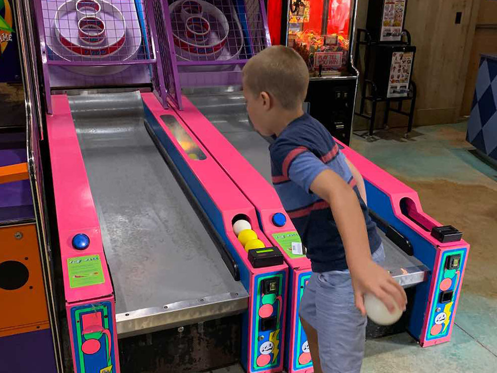 Kid Playing at Family Fun Center