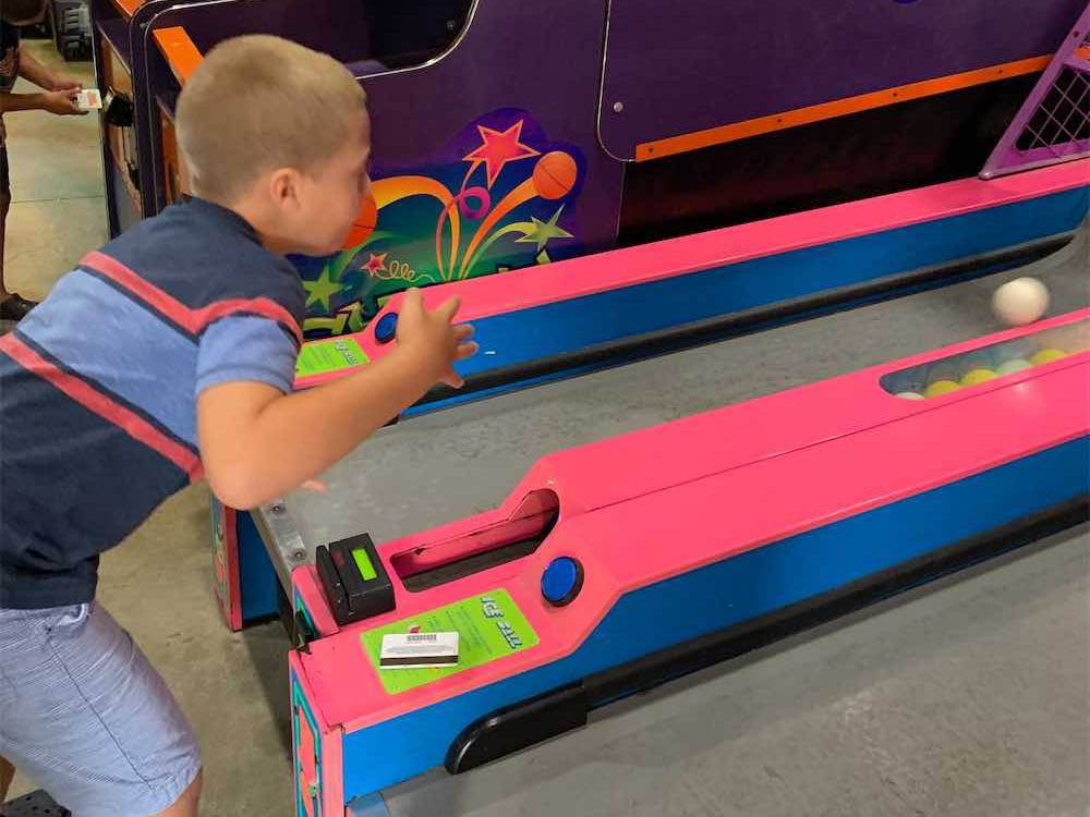 Kid Playing at Family Fun Center