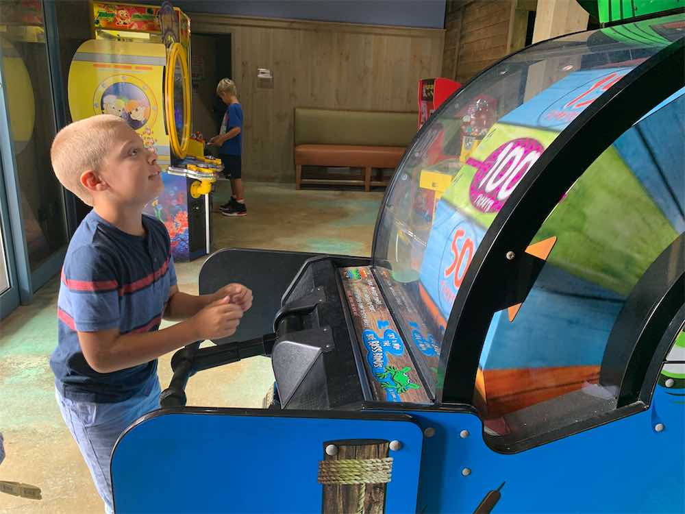 Kid Playing at Family Fun Center