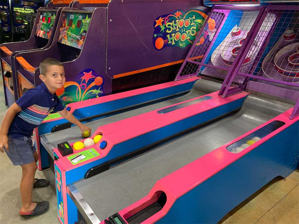 Kid Playing at Family Fun Center