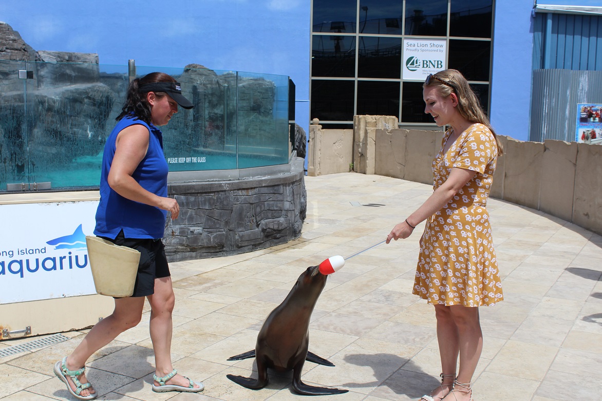 Woman with Sea Lion