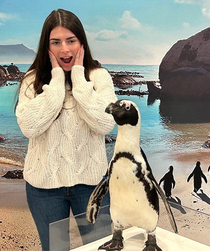 Girl at Penguin Encounter