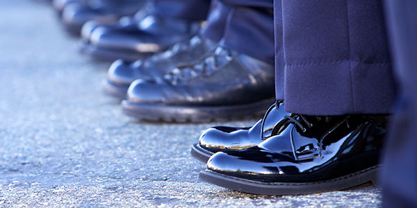 Law Enforcement officers shoes