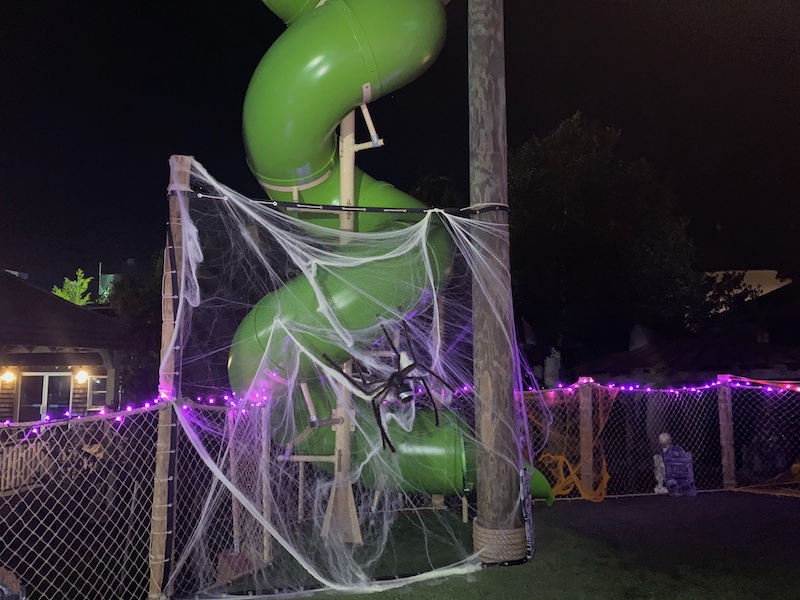 Slide at Haunted Tree House