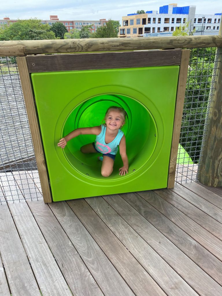 Girl on Slide